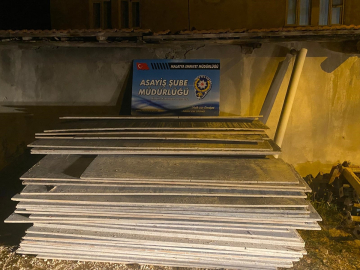 Malatya&#039;da inşaat malzemesi çalan 4 zanlı tutuklandı