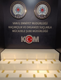 Van&#039;da 22 kilogram külçe altın ele geçirildi