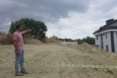 Villanın bahçesinde gömülü ceset bulundu!