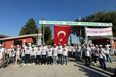 Kütahya Şeker’de grev başladı: İşçiler insanca yaşayacak ücret istiyor