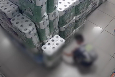 Markette peçeteleri yakan 10 yaşındaki çocuğun akıbeti belli oldu