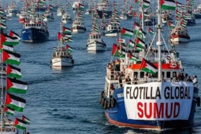 Gazze'ye yardım götüren Sumud Filosu'na ses bombalı saldırı