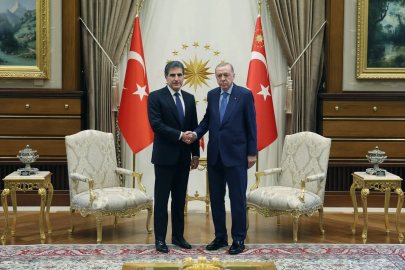 Cumhurbaşkanı Erdoğan, Neçirvan Barzani’yi Külliye’de ağırladı