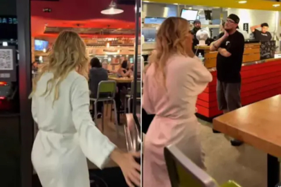 Gülben Ergen’in bornozlu hamburgerci çıkarması sosyal medyayı salladı