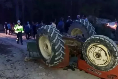 Burdur’da traktör devrildi: 1 ölü, 1 yaralı