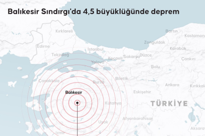 Balıkesir Sındırgı’da 4,5 büyüklüğünde deprem