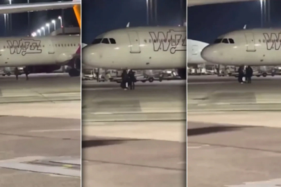 Pistte uçağın peşinden koştular! Köln Havalimanı’nda akıl almaz panik