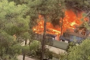 Fethiye’de kamp alanında yangın kontrol altına alındı