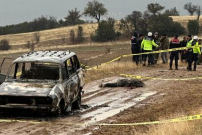 Isparta’da yanmış otomobilin yanında başsız ceset bulundu