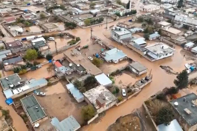 Mardin’de sağanak sonrası mahalle göle döndü