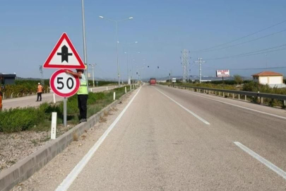 Kara yollarında 58 bin hız levhası kaldırıldı