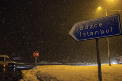 Bolu Dağı'nda yoğun kar!