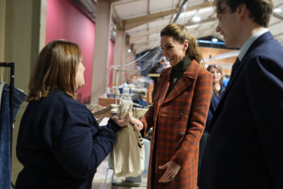 Prenses Kate Middleton dikiş dikti