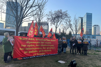 HKP’den ABD Büyükelçiliği önünde sert tepki: İran halkı yalnız değildir!