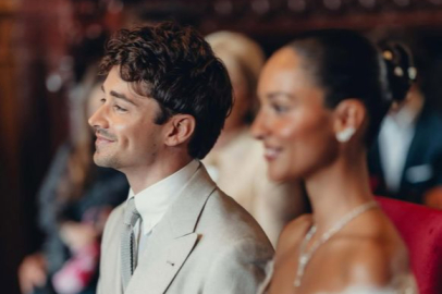 Charles Leclerc ile Alexandra Saint Mleux evlendi