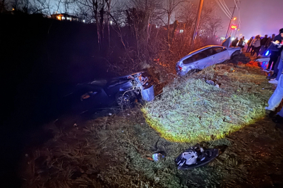 Düzce’de iki otomobil çarpıştı: 6 yaralı