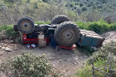 Turgutlu’da devrilen traktörde aynı aileden 3 kişi hayatını kaybetti