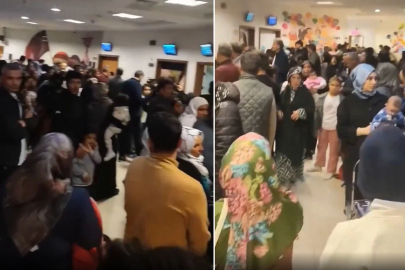 Şanlıurfa’da çocuk polikliniğinde izdiham: Aileler yerlerde sıra bekledi