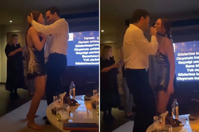 Serenay Sarıkaya ve Mert Demir’den aşk ilanı: Yeni sezon partisinde romantik dans