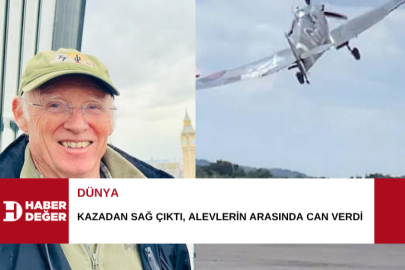 Kazadan sağ çıktı, alevlerin arasında can verdi