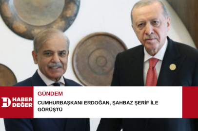 Cumhurbaşkanı Erdoğan, Şahbaz Şerif ile görüştü