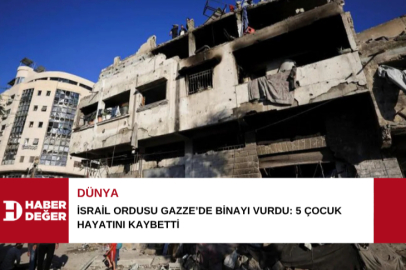 İsrail ordusu Gazze’de binayı vurdu: 5 çocuk hayatını kaybetti