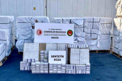 Mersin Limanı'nda kaçak ilaç operasyonu yapıldı