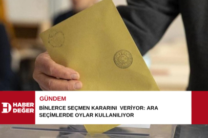Binlerce seçmen kararını  veriyor: Ara seçimlerde oylar kullanılıyor