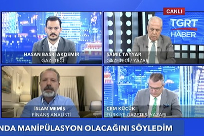 İslam Memiş ve Şamil Tayyar canlı yayında birbirine girdi