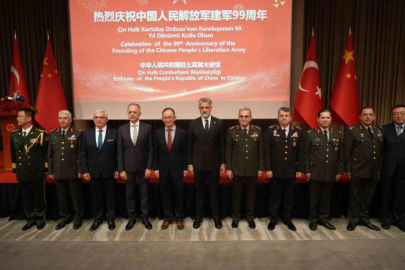 Çin Halk Kurtuluş Ordusu'nun  kuruluş yıl dönümü Ankara'da kutlandı