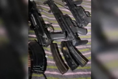 Sarallar silahlı suç örgütüne yönelik operasyonda roketatar ve ağır silahlar ele geçirildi