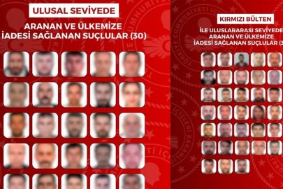 Kaçacak yerleri kalmadı: 33'ü kırmızı bültenle aranan 8 ülkeden 63 kişi Türkiye'ye iade edildi